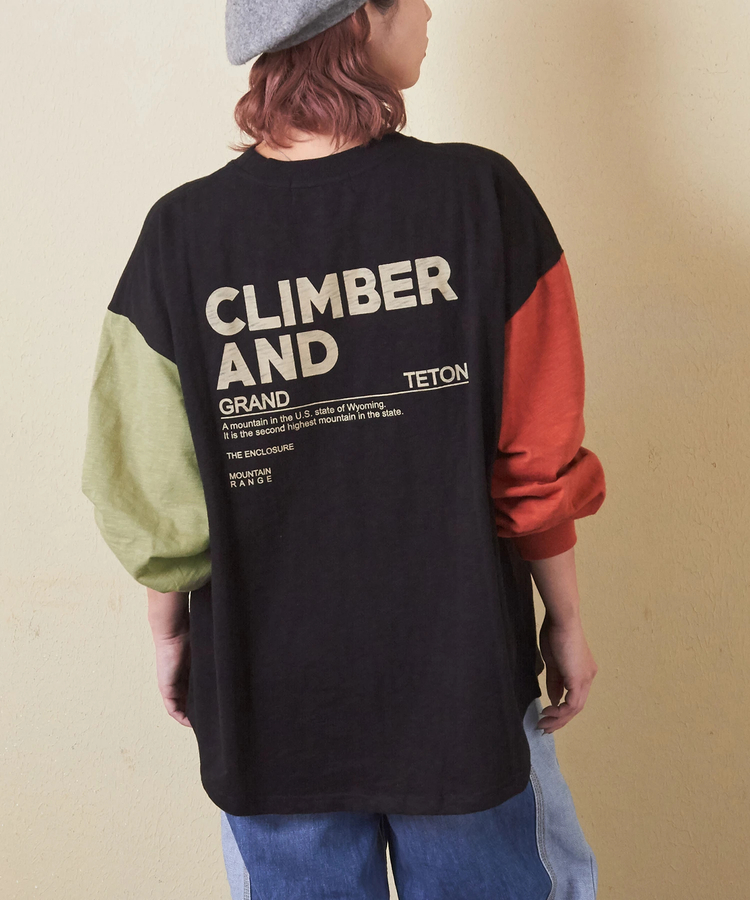 CUBE SUGAR(キューブシュガー) |【秋新作】10/-スラブ天竺 バックプリント ビッグ Tシャツ