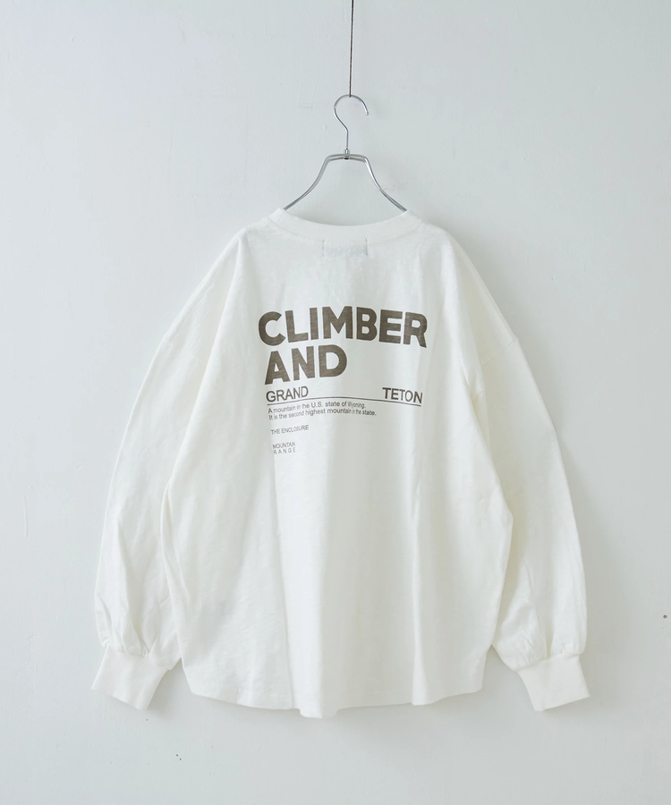 CUBE SUGAR(キューブシュガー) |【秋新作】10/-スラブ天竺 バックプリント ビッグ Tシャツ