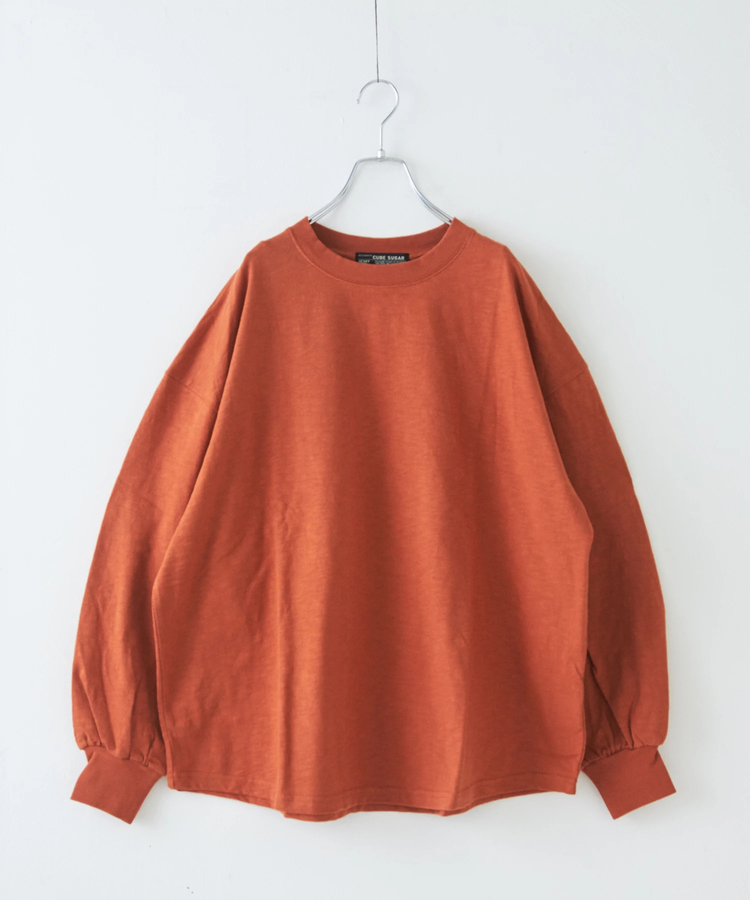 CUBE SUGAR(キューブシュガー) |【秋新作】10/-スラブ天竺 バックプリント ビッグ Tシャツ