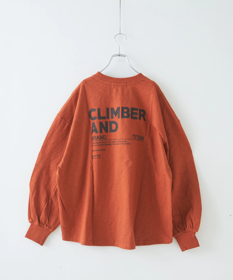 CUBE SUGAR(キューブシュガー) |【秋新作】10/-スラブ天竺 バックプリント ビッグ Tシャツ