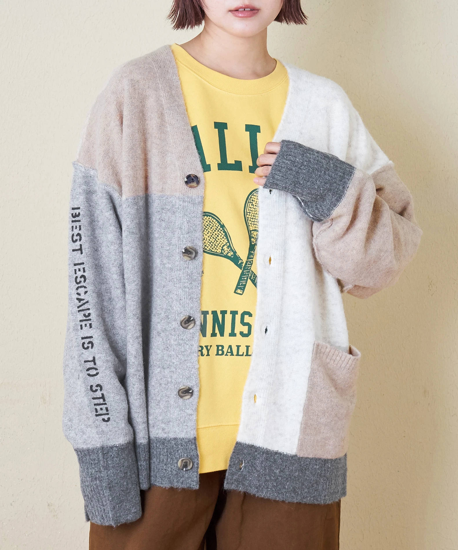 Y's ワイズ 迷彩薄手カーディガン 秋のご準備に！ Y's ワイズ 迷彩薄手カーディガン 秋のご準備に！