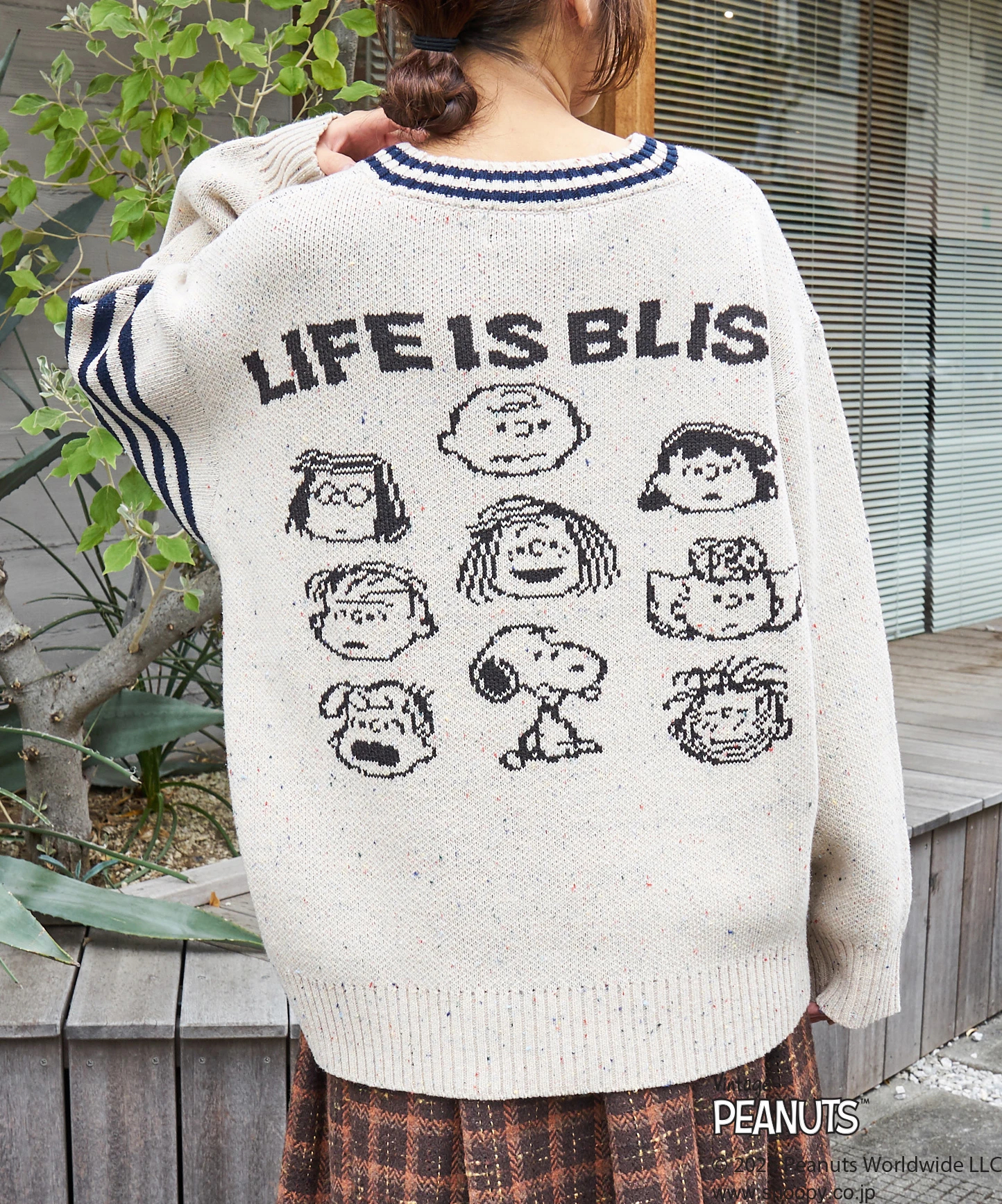 セール除外商品】【秋冬新作】PEANUTS ( ピーナッツ ) ネップヤーン