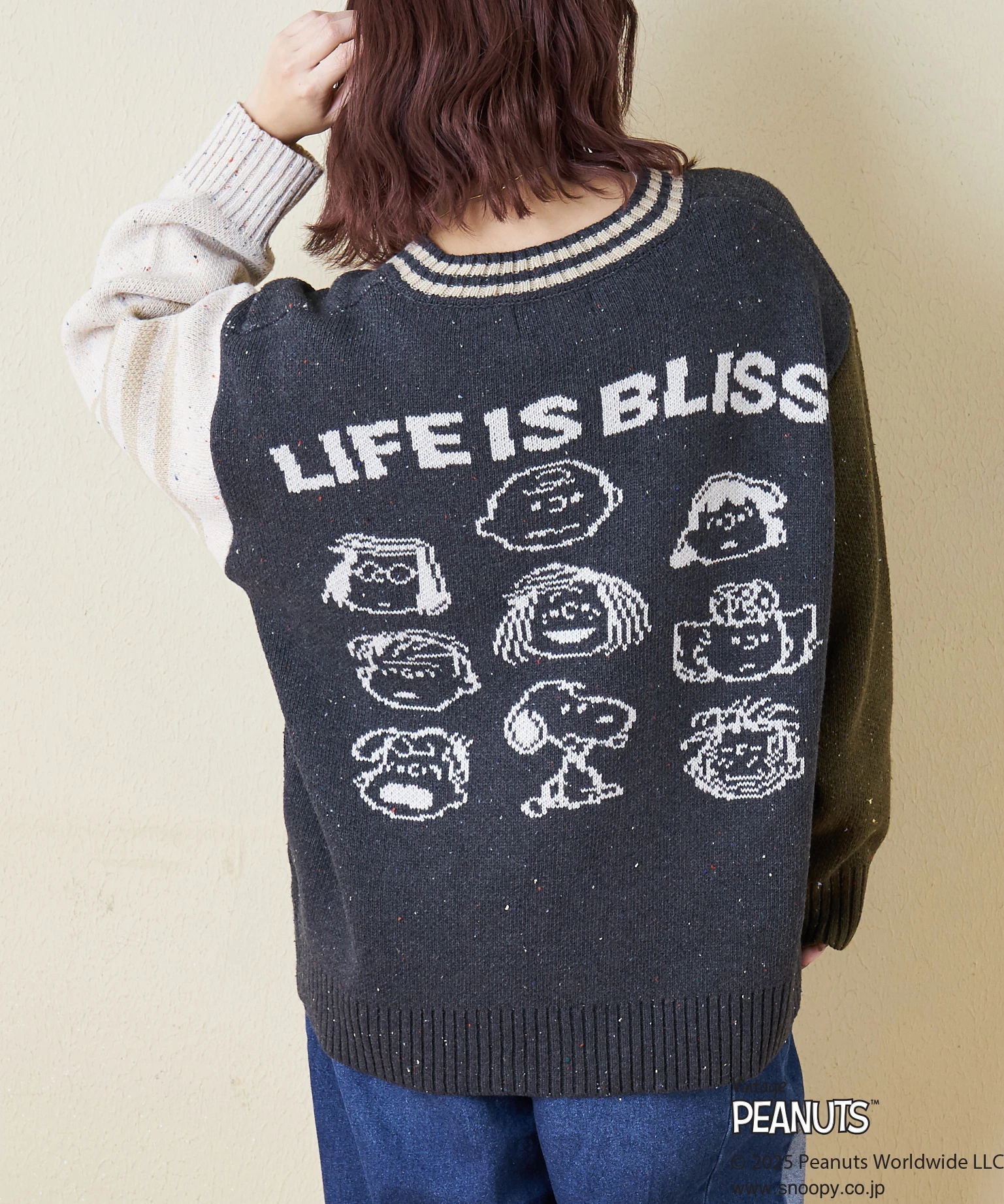 セール除外商品】【秋冬新作】PEANUTS ( ピーナッツ ) ネップヤーン