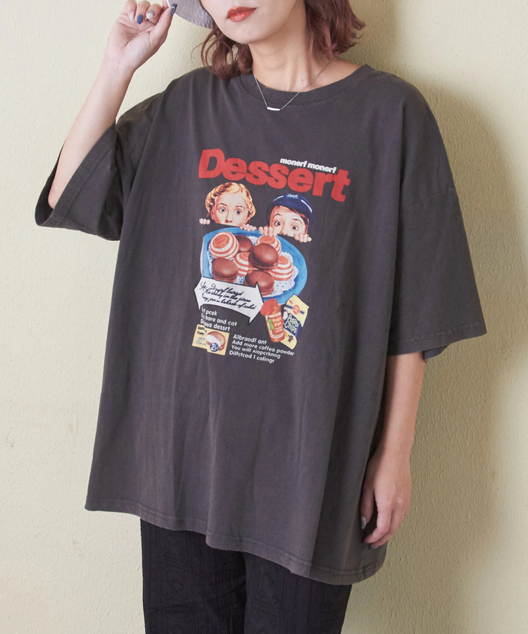 CUBE SUGAR(キューブシュガー) |パウダー加工 グラフィック プリント Tシャツ