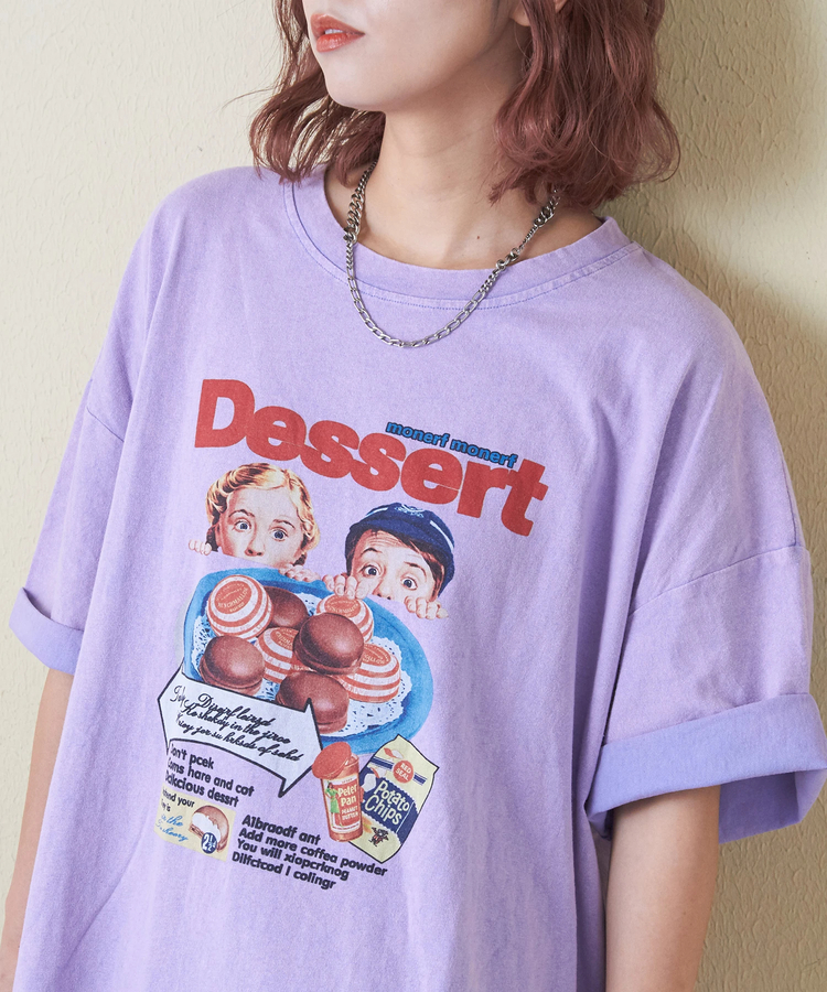 CUBE SUGAR(キューブシュガー) |パウダー加工 グラフィック プリント Tシャツ