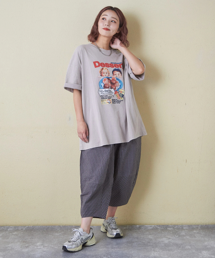 CUBE SUGAR(キューブシュガー) |パウダー加工 グラフィック プリント Tシャツ