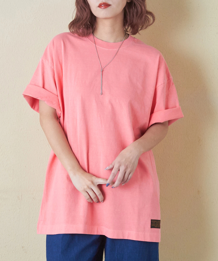 CUBE SUGAR(キューブシュガー) |ピグメント染め 無地 ビッグ Tシャツ