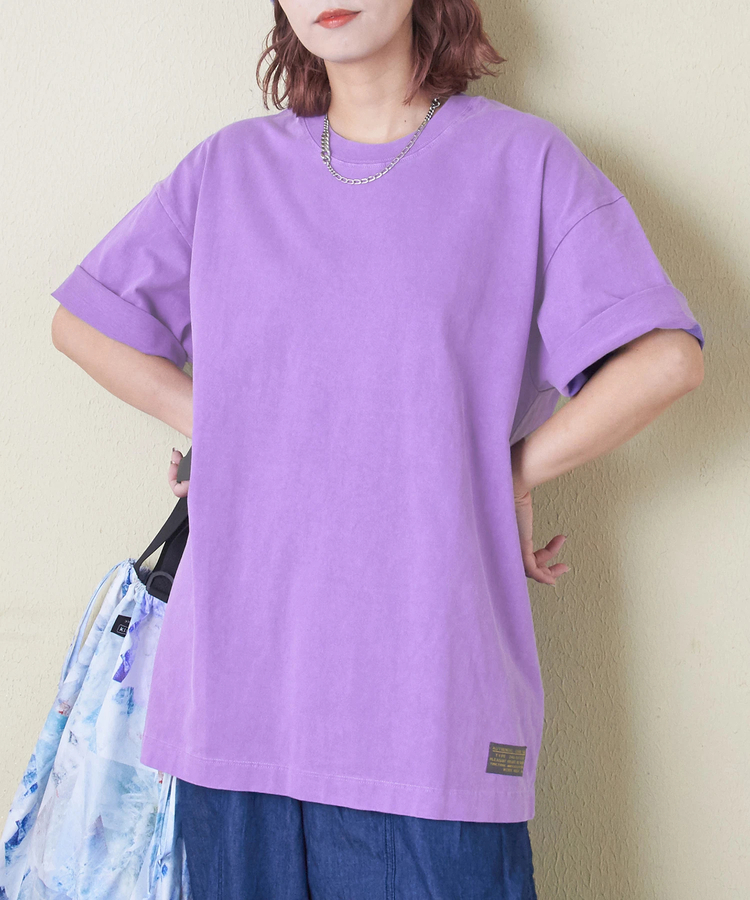CUBE SUGAR(キューブシュガー) |ピグメント染め 無地 ビッグ Tシャツ
