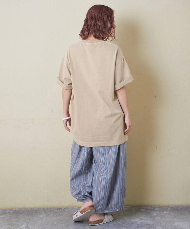 CUBE SUGAR(キューブシュガー) |ピグメント染め 無地 ビッグ Tシャツ