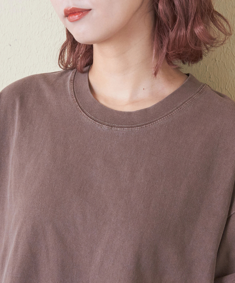 CUBE SUGAR(キューブシュガー) |ピグメント染め 無地 ビッグ Tシャツ