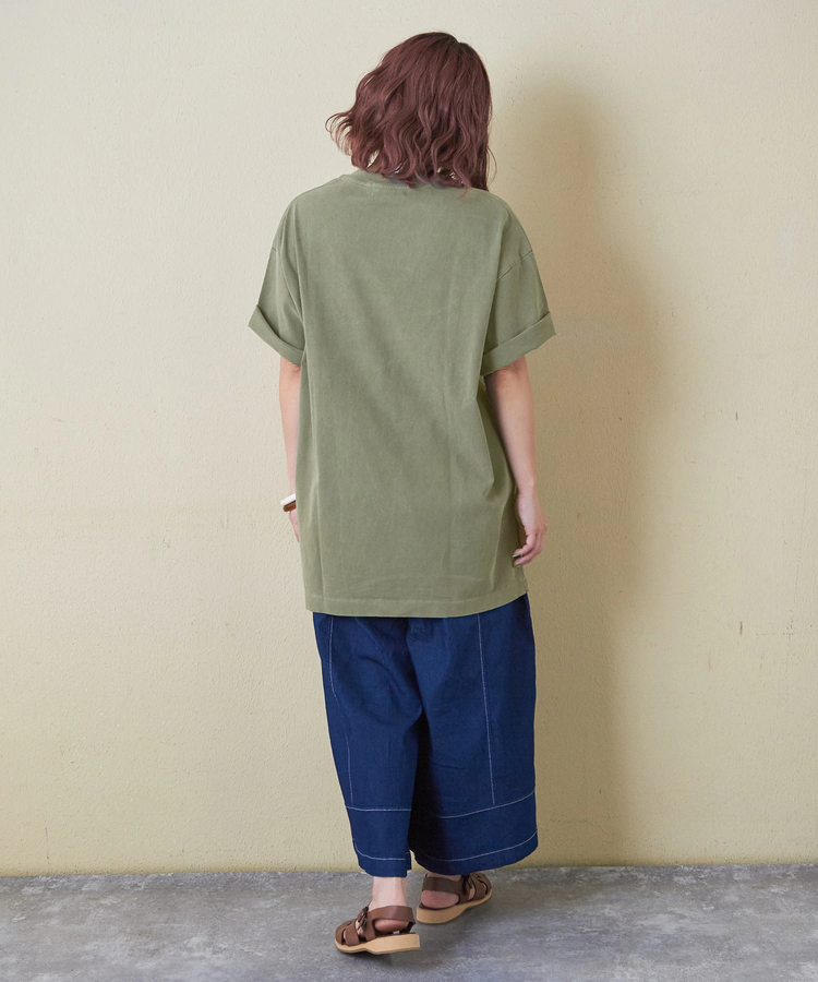 CUBE SUGAR(キューブシュガー) |ピグメント染め 無地 ビッグ Tシャツ