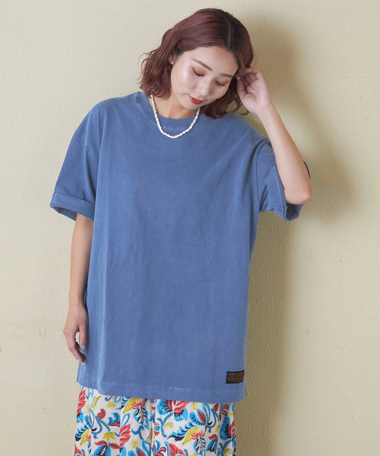 CUBE SUGAR(キューブシュガー) |ピグメント染め 無地 ビッグ Tシャツ