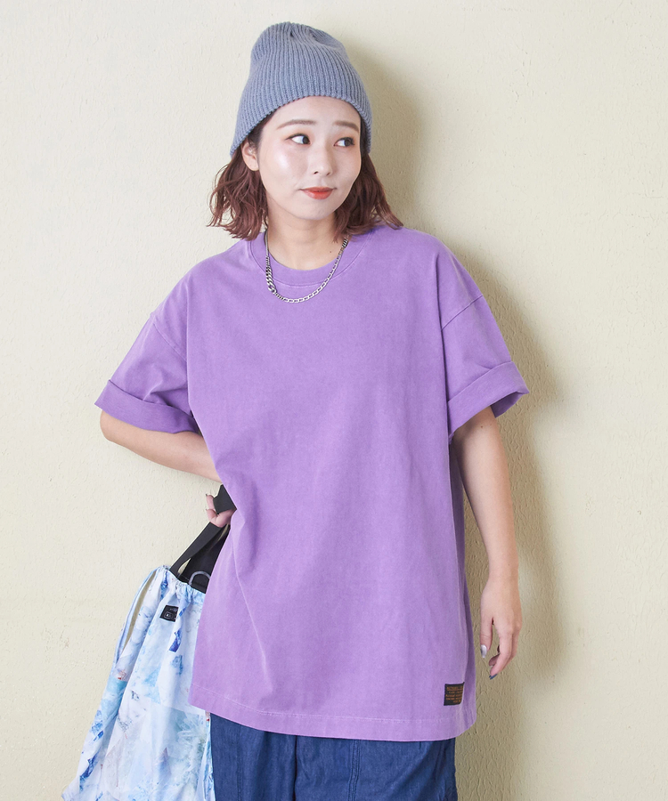 CUBE SUGAR(キューブシュガー) |ピグメント染め 無地 ビッグ Tシャツ