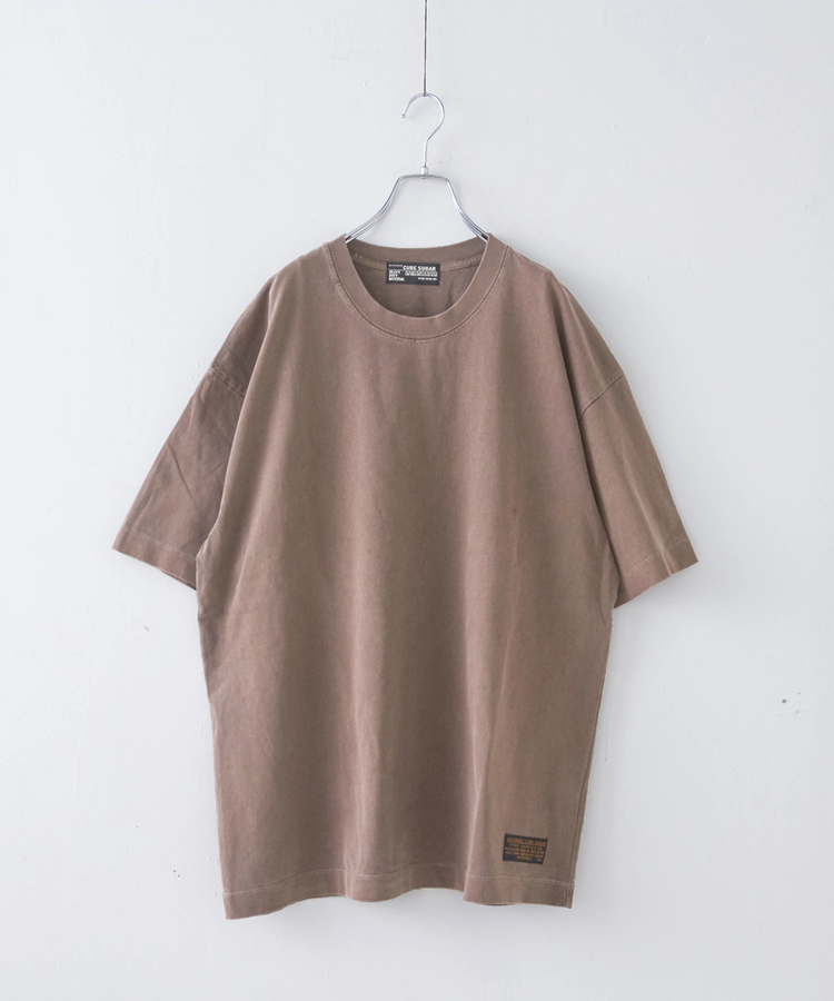 CUBE SUGAR(キューブシュガー) |ピグメント染め 無地 ビッグ Tシャツ
