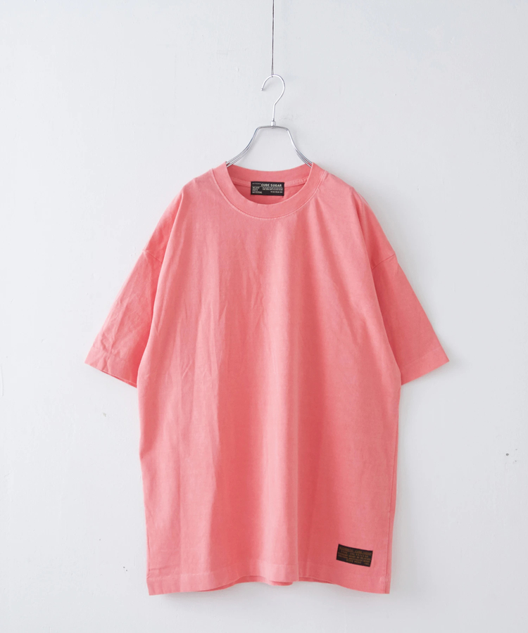 CUBE SUGAR(キューブシュガー) |ピグメント染め 無地 ビッグ Tシャツ