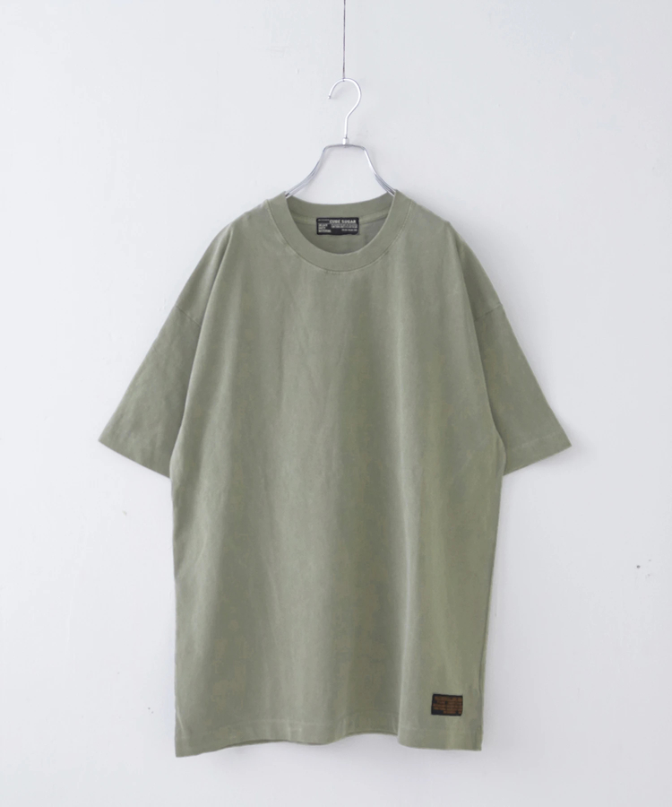 CUBE SUGAR(キューブシュガー) |ピグメント染め 無地 ビッグ Tシャツ