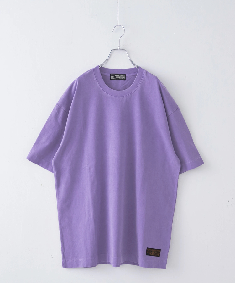 CUBE SUGAR(キューブシュガー) |ピグメント染め 無地 ビッグ Tシャツ