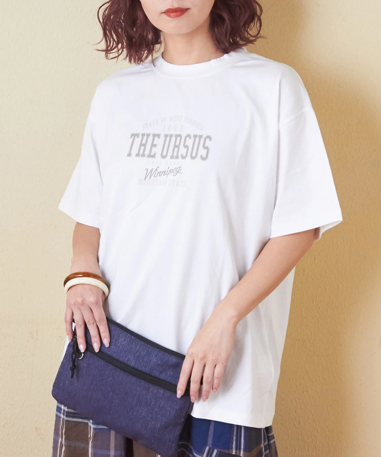 CUBE SUGAR(キューブシュガー) |20/-天竺 ロゴプリント Tシャツ
