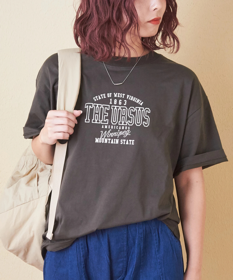 CUBE SUGAR(キューブシュガー) |20/-天竺 ロゴプリント Tシャツ