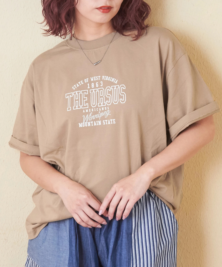CUBE SUGAR(キューブシュガー) |20/-天竺 ロゴプリント Tシャツ