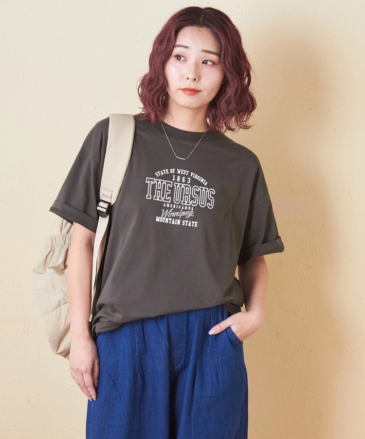 CUBE SUGAR(キューブシュガー) |20/-天竺 ロゴプリント Tシャツ