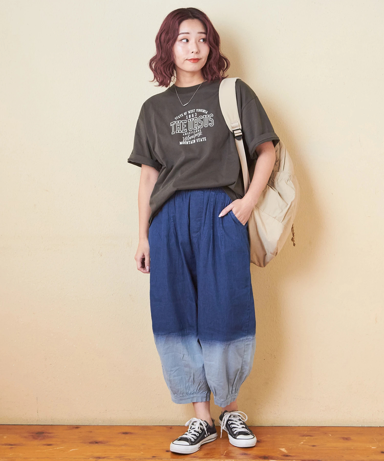 CUBE SUGAR(キューブシュガー) |20/-天竺 ロゴプリント Tシャツ