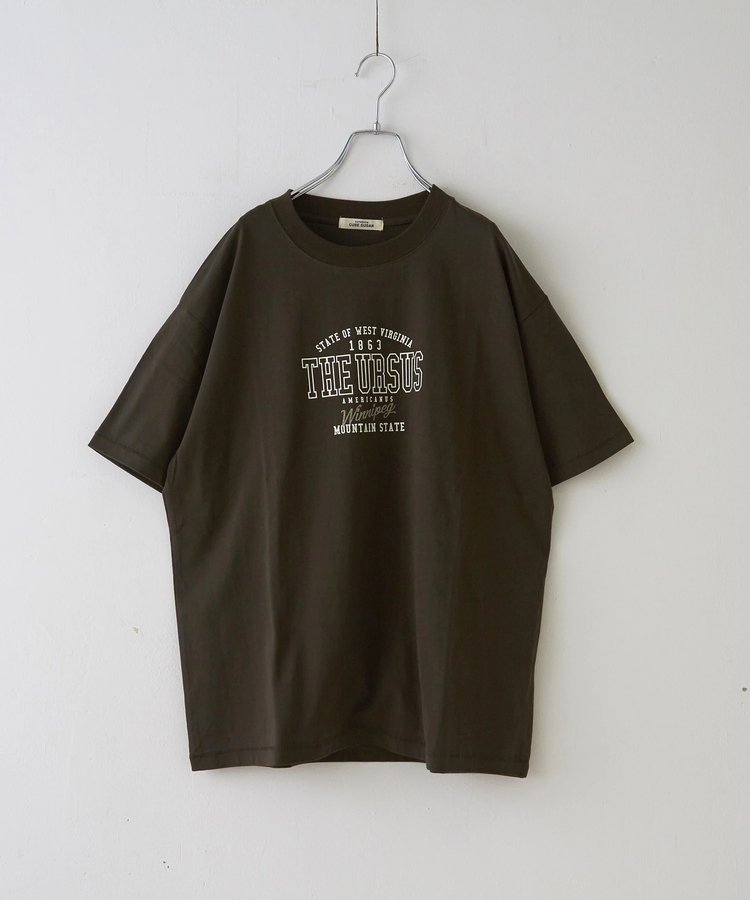 CUBE SUGAR(キューブシュガー) |20/-天竺 ロゴプリント Tシャツ