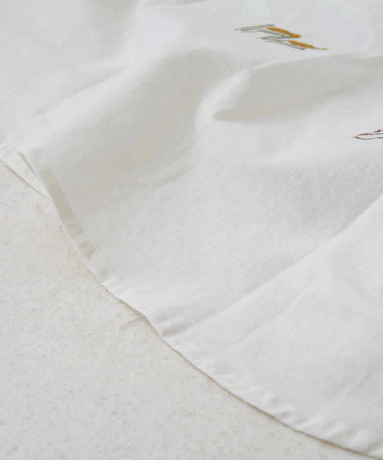 CUBE SUGAR(キューブシュガー) |【秋冬新作】インド 起毛 シーチング 刺繍 ビッグシャツ