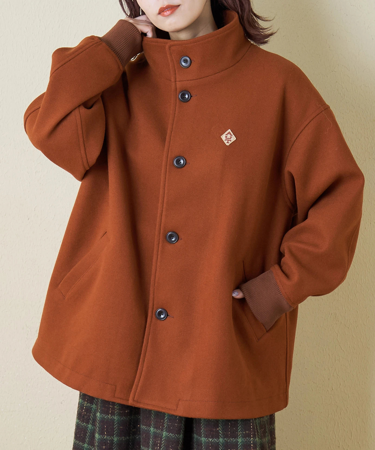 CUBE SUGAR(キューブシュガー) |【秋冬新作】ウールフィール スタンドカラー ジャケット