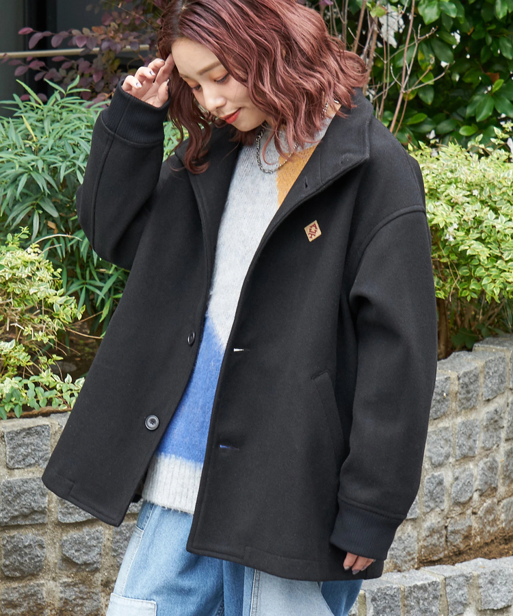 CUBE SUGAR(キューブシュガー) |【秋冬新作】ウールフィール スタンドカラー ジャケット