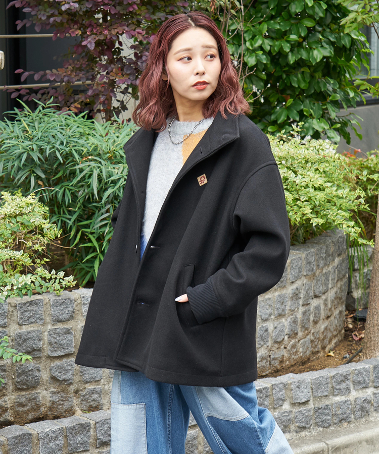 CUBE SUGAR(キューブシュガー) |【秋冬新作】ウールフィール スタンドカラー ジャケット