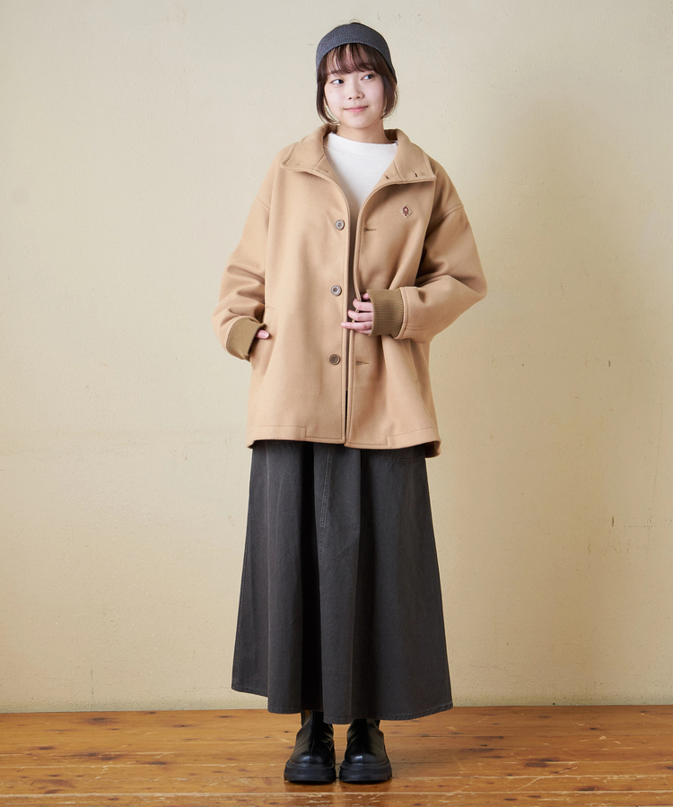 CUBE SUGAR(キューブシュガー) |【秋冬新作】ウールフィール スタンドカラー ジャケット