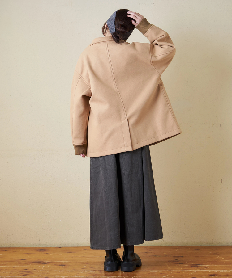 CUBE SUGAR(キューブシュガー) |【秋冬新作】ウールフィール スタンドカラー ジャケット