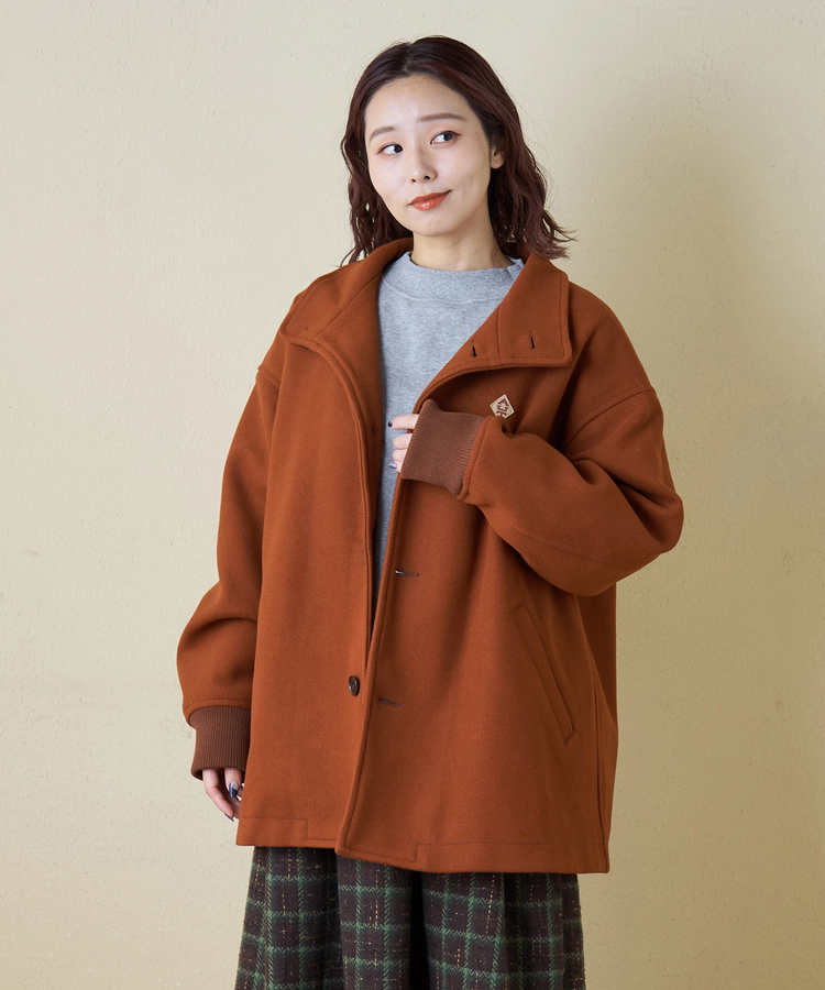 CUBE SUGAR(キューブシュガー) |【秋冬新作】ウールフィール スタンドカラー ジャケット