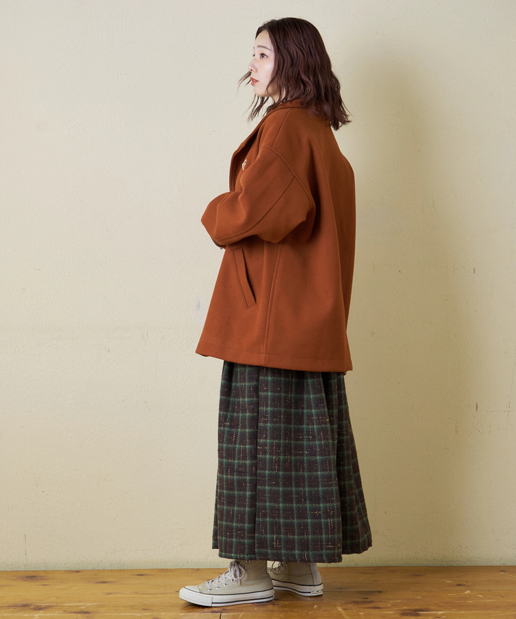 CUBE SUGAR(キューブシュガー) |【秋冬新作】ウールフィール スタンドカラー ジャケット