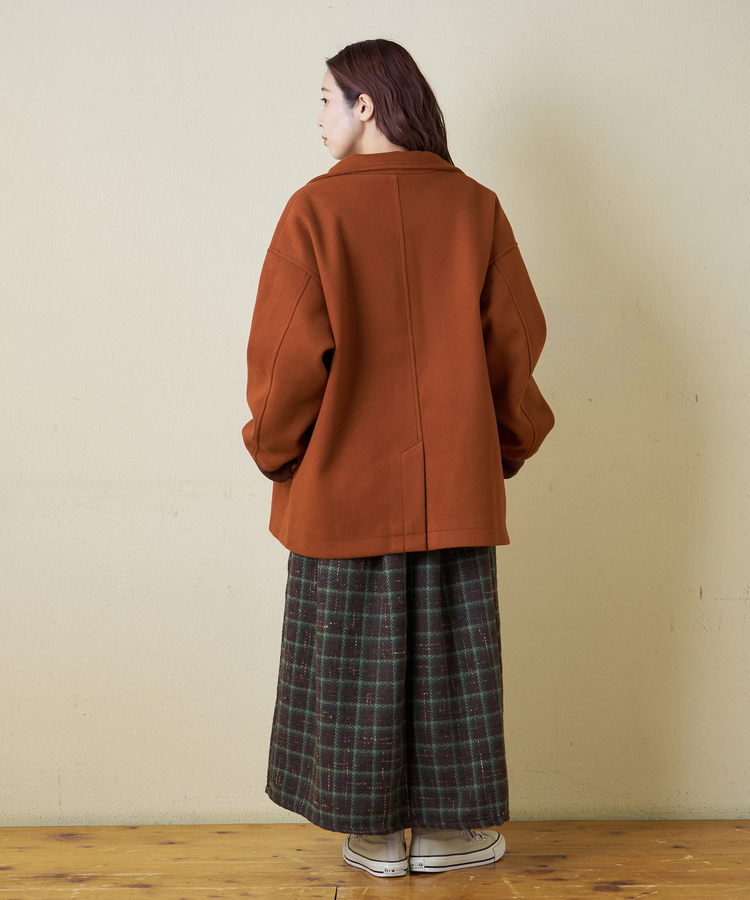 CUBE SUGAR(キューブシュガー) |【秋冬新作】ウールフィール スタンドカラー ジャケット