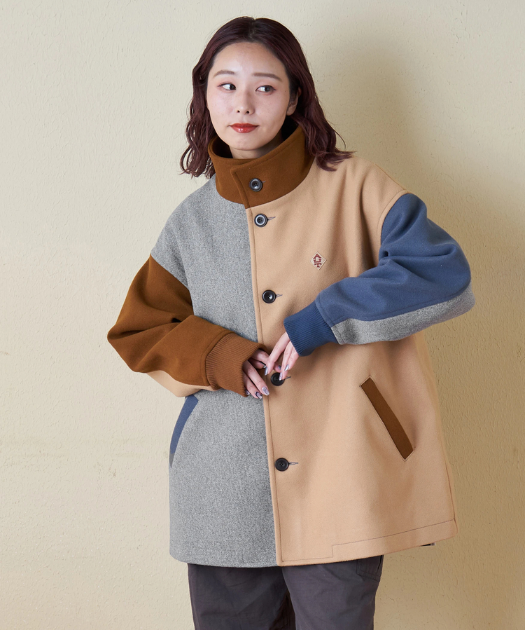 CUBE SUGAR(キューブシュガー) |【秋冬新作】ウールフィール スタンドカラー ジャケット