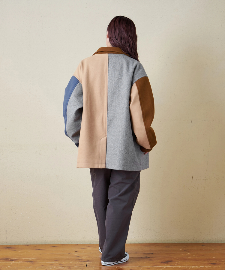 CUBE SUGAR(キューブシュガー) |【秋冬新作】ウールフィール スタンドカラー ジャケット