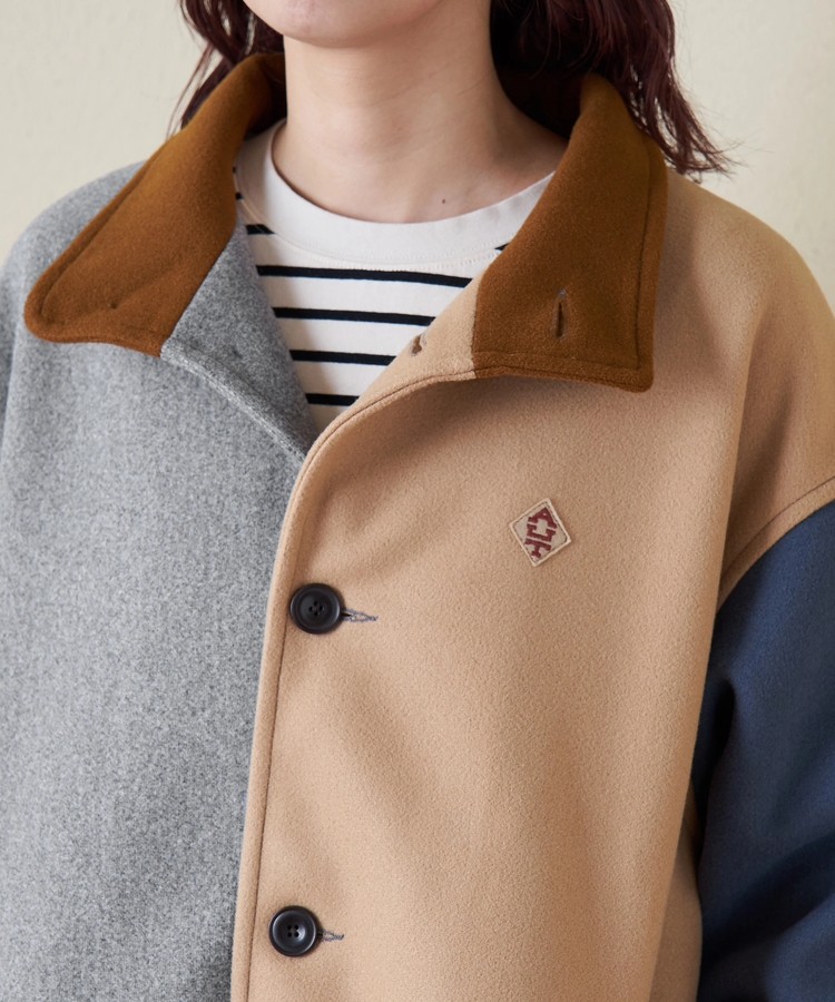 CUBE SUGAR(キューブシュガー) |【秋冬新作】ウールフィール スタンドカラー ジャケット