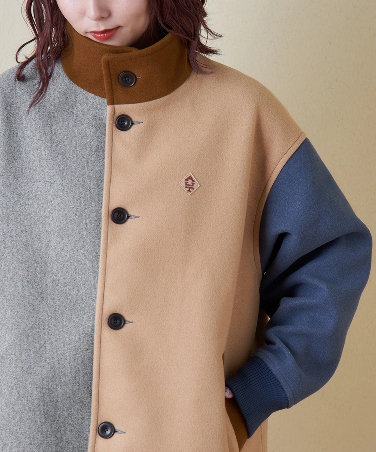 CUBE SUGAR(キューブシュガー) |【秋冬新作】ウールフィール スタンドカラー ジャケット