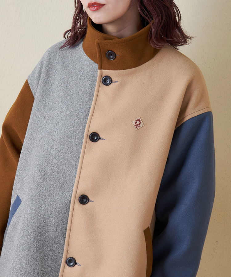 CUBE SUGAR(キューブシュガー) |【秋冬新作】ウールフィール スタンドカラー ジャケット