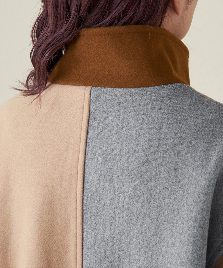 CUBE SUGAR(キューブシュガー) |【秋冬新作】ウールフィール スタンドカラー ジャケット