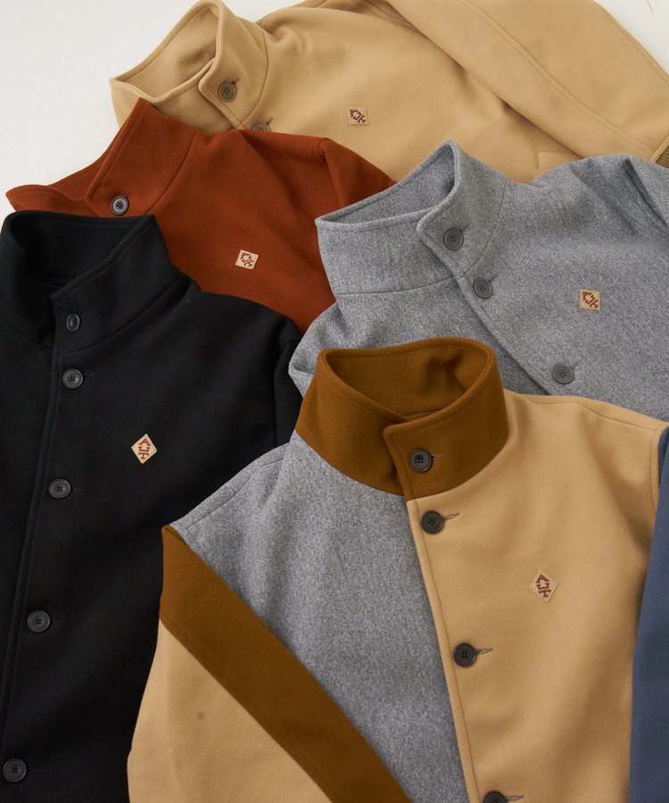 CUBE SUGAR(キューブシュガー) |【秋冬新作】ウールフィール スタンドカラー ジャケット