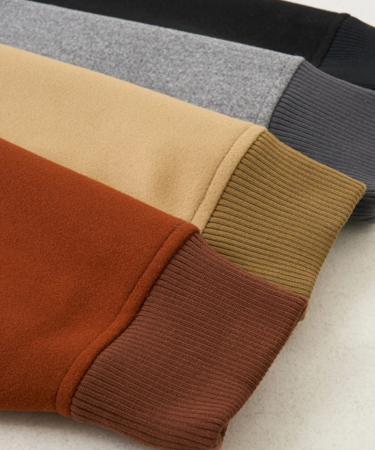 CUBE SUGAR(キューブシュガー) |【秋冬新作】ウールフィール スタンドカラー ジャケット