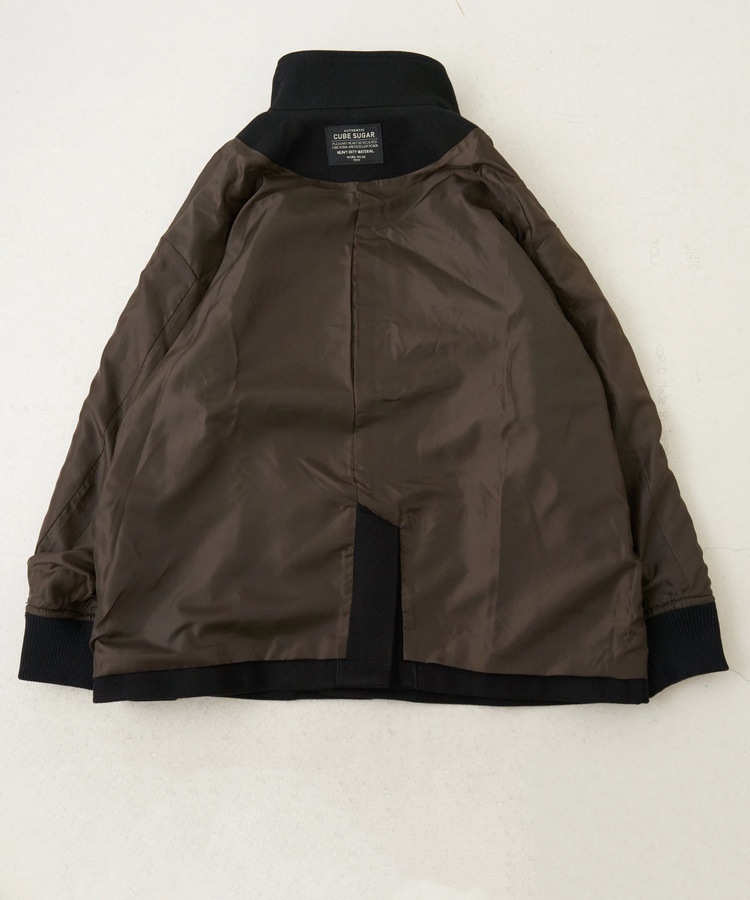 CUBE SUGAR(キューブシュガー) |【秋冬新作】ウールフィール スタンドカラー ジャケット