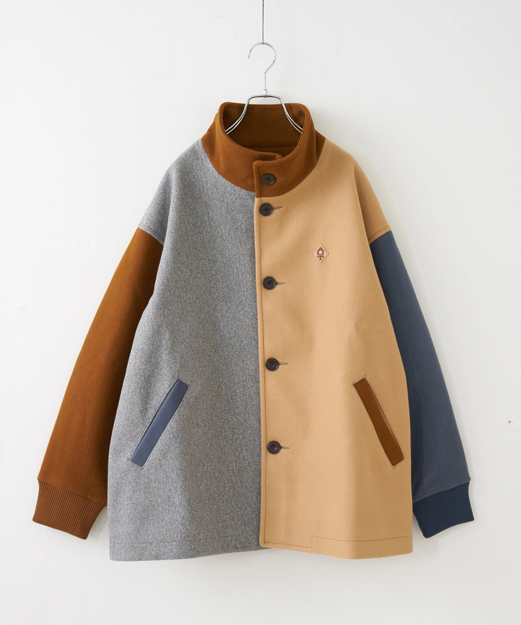 CUBE SUGAR(キューブシュガー) |【秋冬新作】ウールフィール スタンドカラー ジャケット