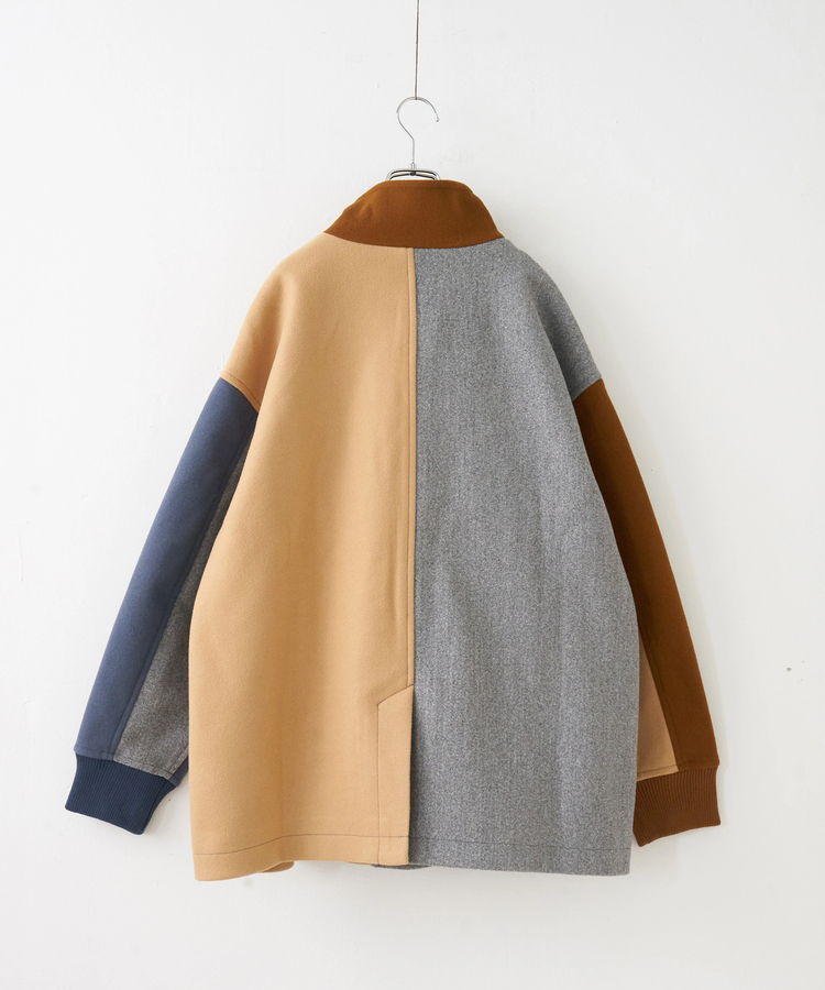 CUBE SUGAR(キューブシュガー) |【秋冬新作】ウールフィール スタンドカラー ジャケット