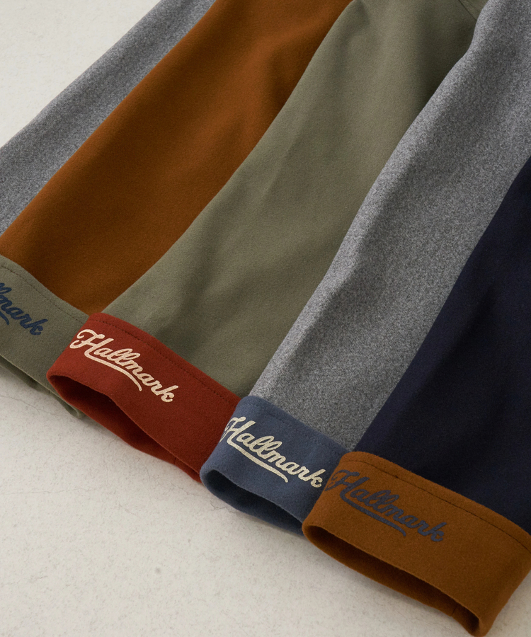 CUBE SUGAR(キューブシュガー) |【秋冬新作】ウールフィール 配色 ノーカラー ジャケット