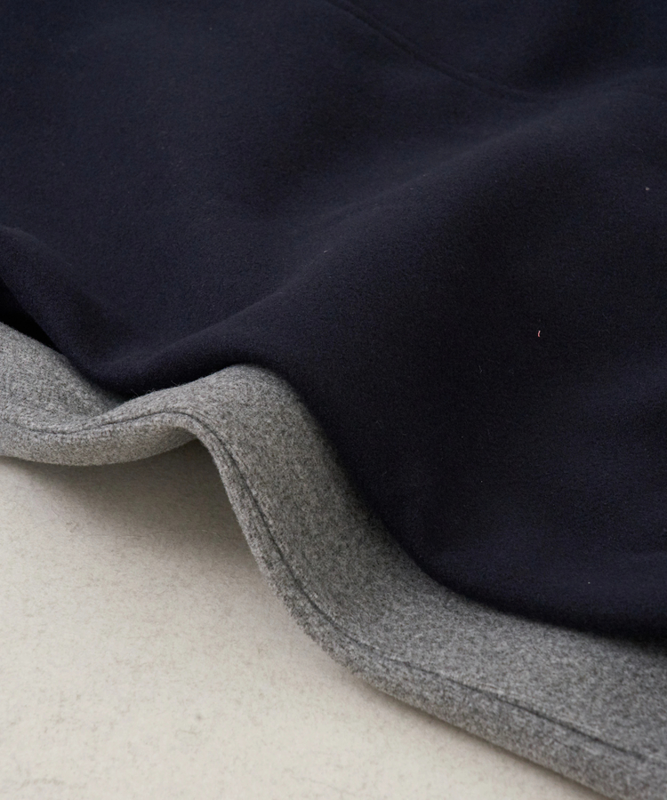 CUBE SUGAR(キューブシュガー) |【秋冬新作】ウールフィール 配色 ノーカラー ジャケット