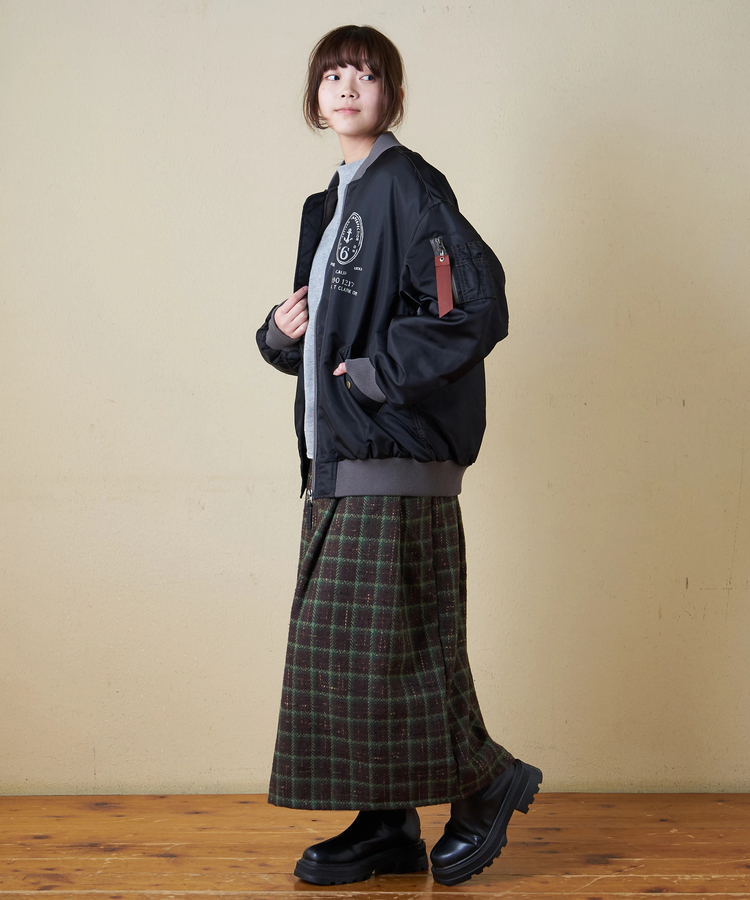 CUBE SUGAR(キューブシュガー) |【10/21販売】【秋新作】中綿 ナイロン ワッペン 刺繍 MA-1